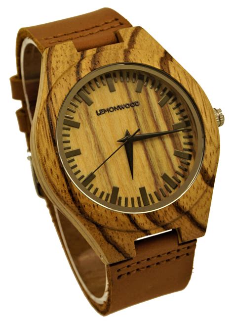 Die sekunde (verkürzt von lat. Holzuhr aus Eben-Holz | Armbanduhr aus Holz - LEMONWOOD - Store für nachhaltige Mode