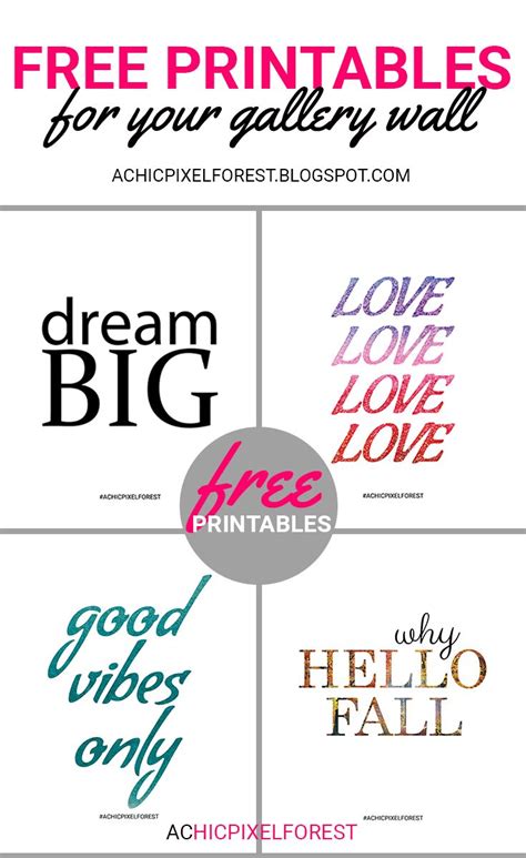 Free Printables For Your Gallery Wall Free Printables Gallery Wall