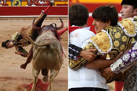 Bullfighter Who Took Horn Up The Butt Now Takes One In The Groin