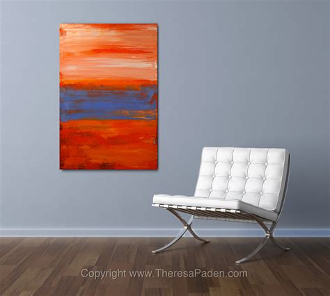Bright Abstract Expressionistic Original Painting By Theresa Paden