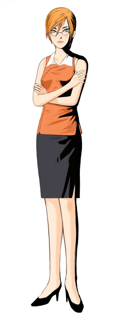 Jessica Robbins Another Code Cing Nintendo Highres Official Art Glasses Orange Hair