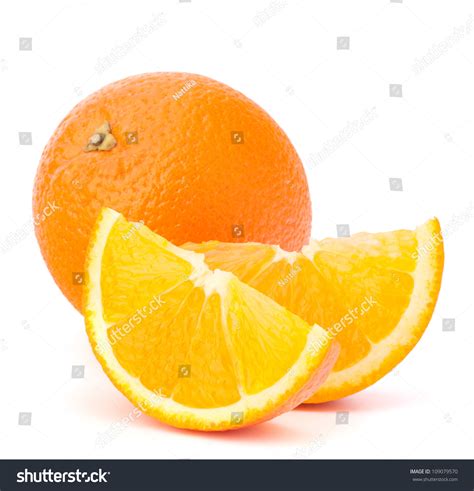 Whole Orange Fruit His Segments Cantles Stock Photo 109079570