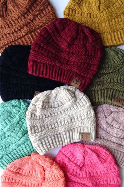 cc knit beanie 5 colors knit beanie knit beanie hat knitting