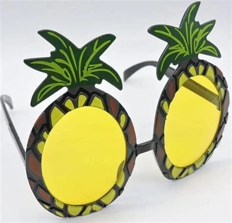 Hawaiian Glasses Tropical Hula Beach Beer Party Sunglasses Pineapple