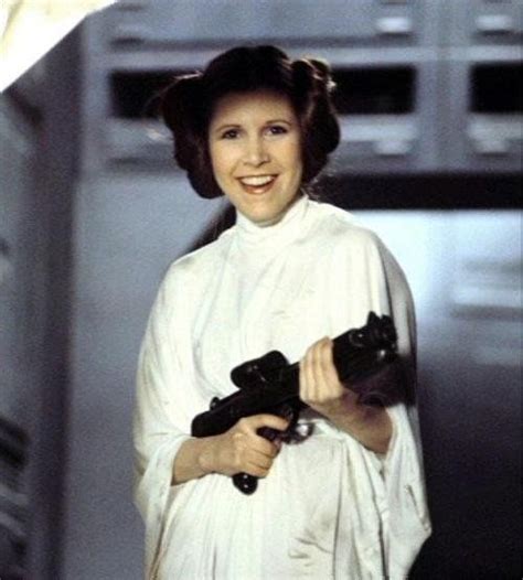 Carrie Fisher Posing On The Set Of A New Hope In 1977 Star Wars