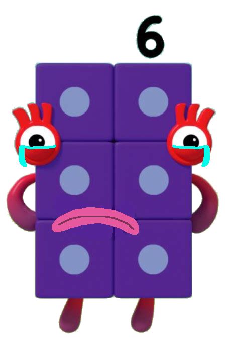 Sad Numberblock Six By Alexiscurry On Deviantart