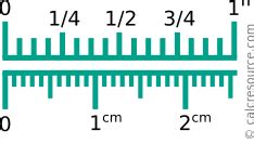 A centimetre (american spelling centimeter, symbol cm) is a unit of length that is equal to one hundreth of a metre, the current si base unit of length. cm to inches and vice-versa - fraction form | CALC RESOURCE