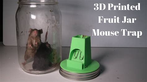 3d Printed Fruit Jar Mouse Trap Based On A 1927 Patent Invented By A