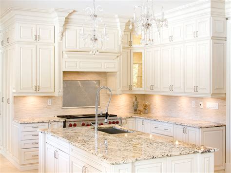 White Kitchen Cabinets With Granite Countertops Benefits My Kitchen