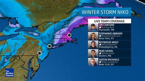Live Team Coverage Continues As Winter Storm Niko Pounds The Northeast