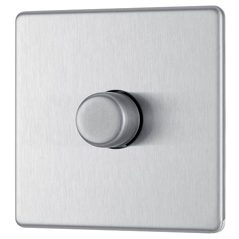 Bg Nexus Brushed Steel Screwless Flat Plate Switches And Sockets Satin