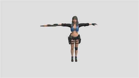 super stylized girl rigged game ready 3d model 3d model by design art3d maryctalamantez