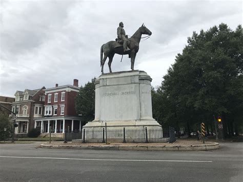 Stonewall Jackson Statue Monument Avenue Richmond Virginia Richmond