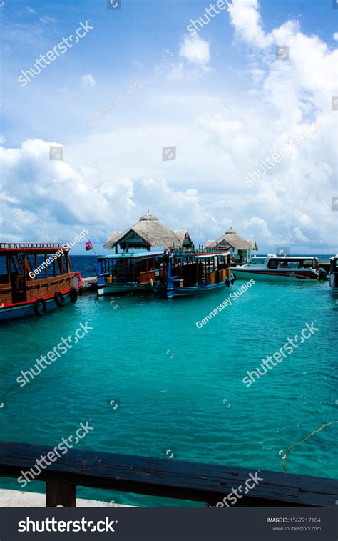 Boat Dock Turquoise Blue Indian Ocean Stock Photo 1567217104 Shutterstock