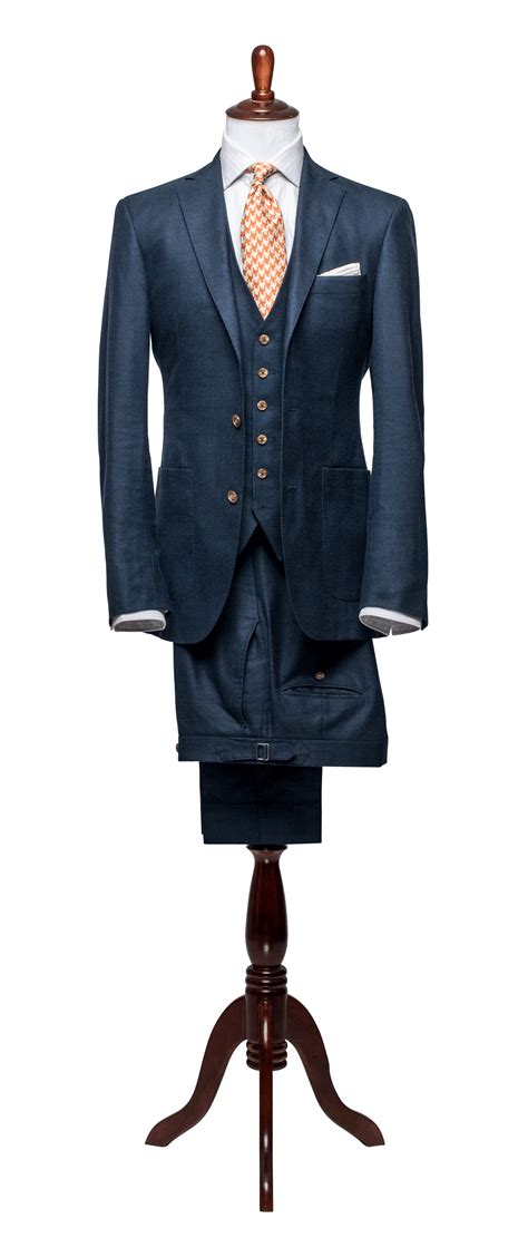Articles Of Style Light Navy Hopsack A Well Dressed Man Suits