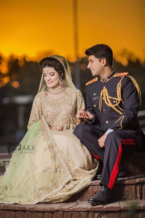 Pin By Eshal Ansari On Pakistani Bridal Groom Bridal Wear Army Couple Desi Wedding