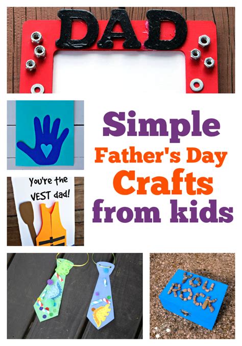 Simple Fathers Day Crafts From Kids Boogie Wipes