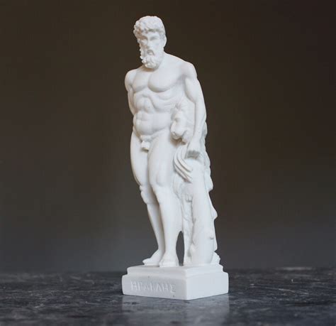 Hercules Statue Greek Mythology Art Nude Male Statue Full Etsy Australia