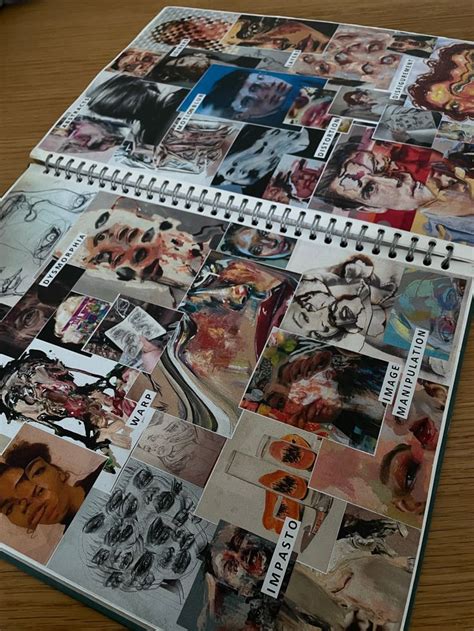 Distortion Mind Map In 2024 Gcse Art Sketchbook A Level Art