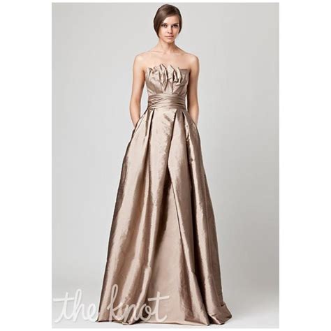 Monique Lhuillier Bridesmaids 450049 Ball Gown Ivory Strapless