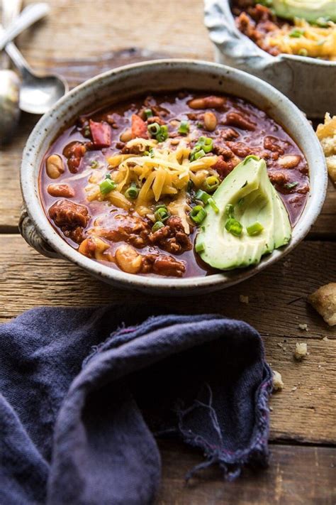 Healthy Slow Cooker Turkey And White Bean Chili Half Baked Harvest