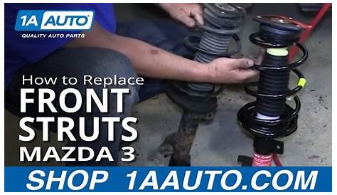 How To Replace Front Struts 04-13 Mazda 3 - YouTube