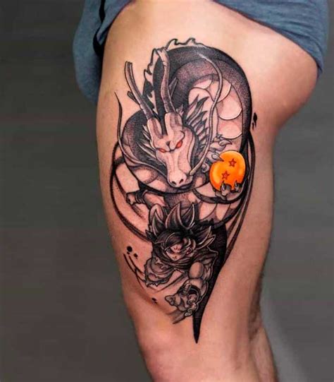 Explore awesome anime ink designs and inspiration in color and black and gray. Tatuajes de Dragon Ball: Historia, diseños de tattoos y más