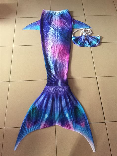 2017 Hot Swimmable Mermaid Tail With Monofin Beach Wear Photo Prop