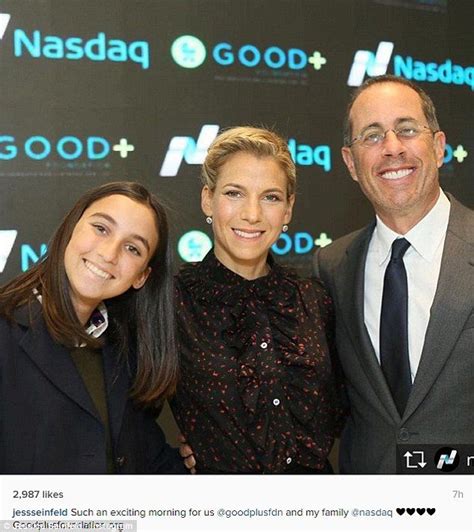 Jessica And Jerry Seinfeld With Daughter Sascha 15 Ring Nasdaq Bell