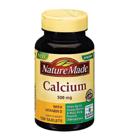 Buy Nature Made Calcium 500 Mg Tablets 130 Ea Online At Lowest Price