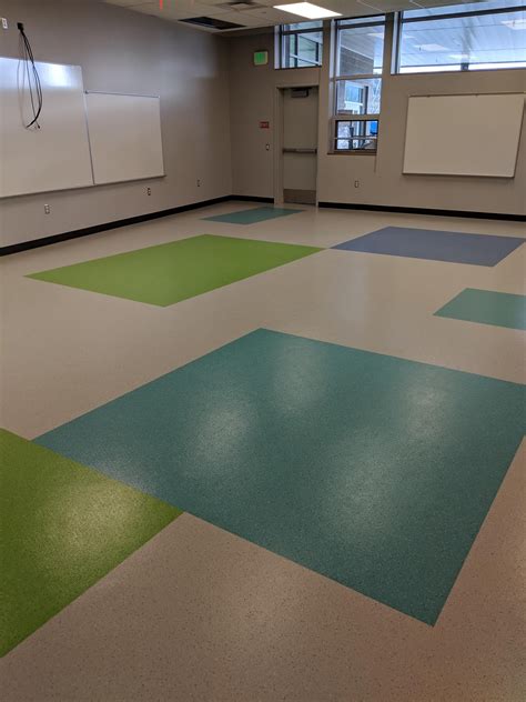 New Installation Of Nora Spectra Contract Flooring