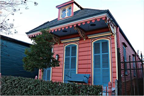 Colorful Homes In The Marigny Neighborhood Shotgun House Crescent City