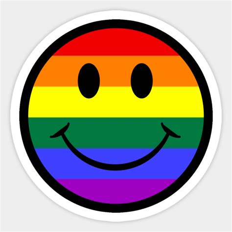 Bumper Stickers Paper And Party Supplies Rainbow Smiley Face Sticker