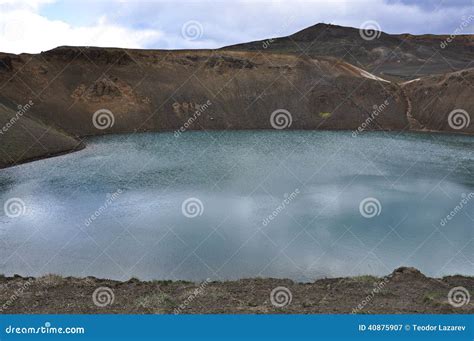 Blue Lake In Iceland Stock Image Image Of Crystal Lake 40875907