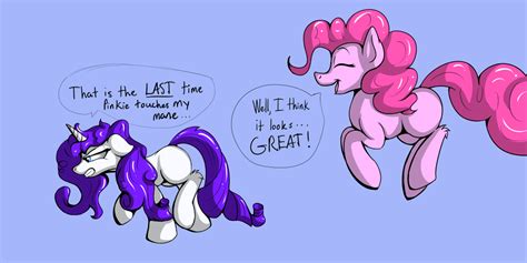 Rarity And Pinkie Pie Bad Mane Day Pinkie And Rarity Fan Art