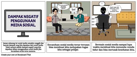 Dampak Penggunaan Media Sosial Storyboard By 6134194e