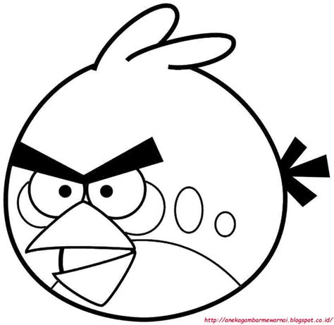 Gambar Angry Bird Untuk Mewarnai