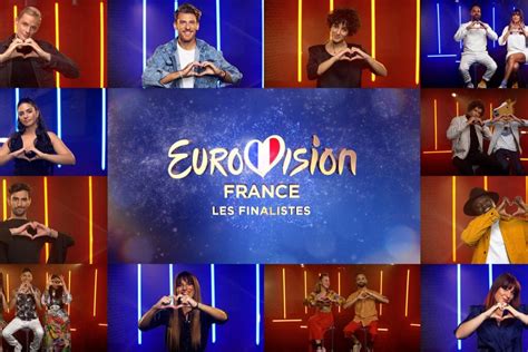Classement De La France à L'eurovision 2022 - Les visages des 12 candidats pour représenter la France | En Route Pour