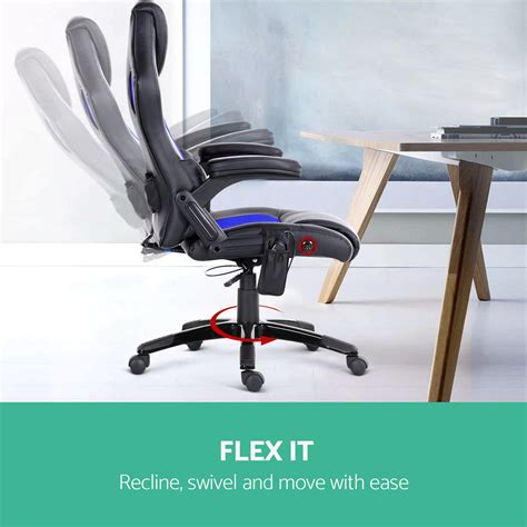 Artiss 8 Point Massage Office Chair Computer Gaming Heated Reclining Ebay