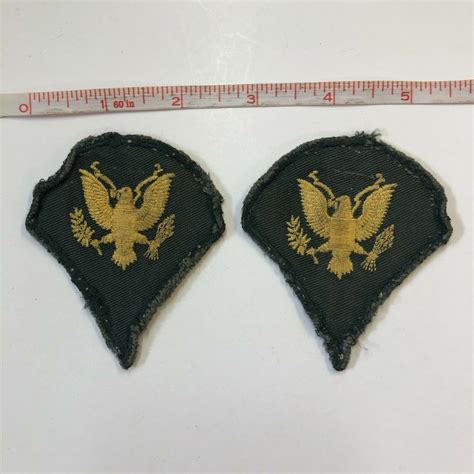 Vintage Us Army Specialist Rank Patch Vietnam Military Patches Lot Of 2
