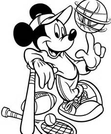 Desenho Do Mickey Esportista Para Colorir Online Arte