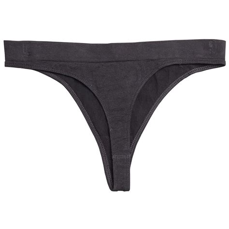Buy Reebok Womens Kali Three Pack Seamless Performance Thongs Black