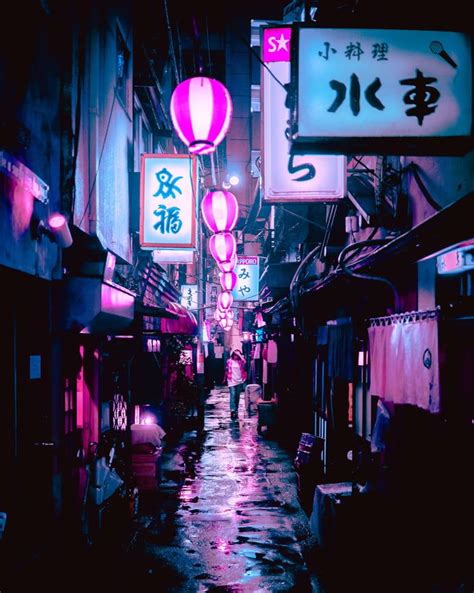 Tokyo Alleys Neon Aesthetic Neon Wallpaper Cyberpunk Aesthetic