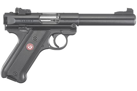 Shop Ruger Mark Iv Target 22lr Blued Rimfire Pistol With Bull Barrel