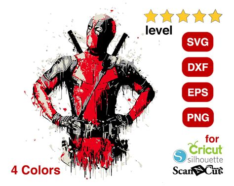 Buy Deadpool Svg Eps Dxf Deadpool Png For Cricut Silhouette Online In