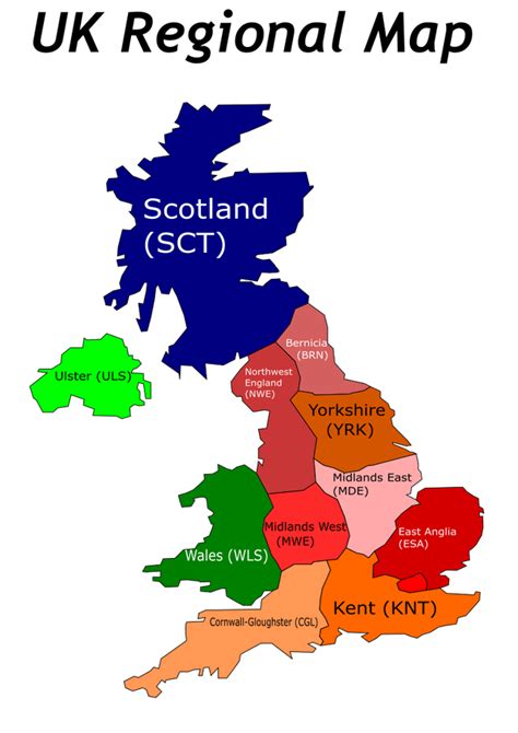 Map Based On Uk Regions With New Names London Lnd Ukfederalism