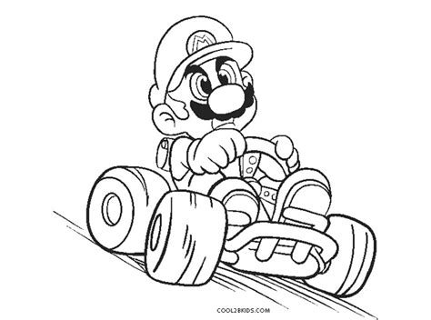 Desenhos De Mario Kart Para Colorir Páginas Para Impressão Grátis