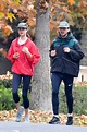 Margaret Qualley and Shia LaBeouf enjoy an early morning run around the ...