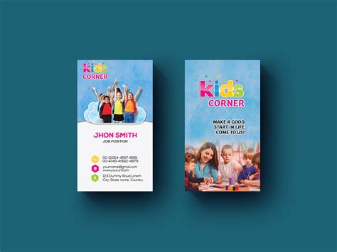 Education Business Card Design Uplabs