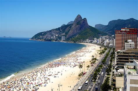Ipanema Beach Beautiful Place In Rio De Janeiro Brazil